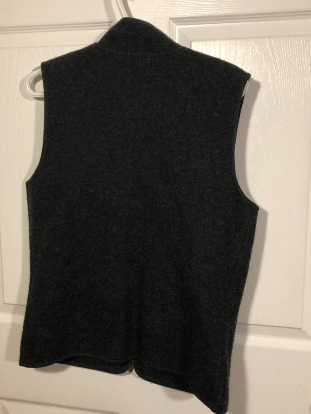 Talbots women sleeveless winter wool gray jacket, full front zip, S - Picture 2 of 7